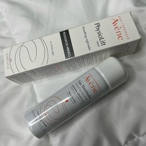 Avene skincare duo: physiology night balm and mini thermal water spray